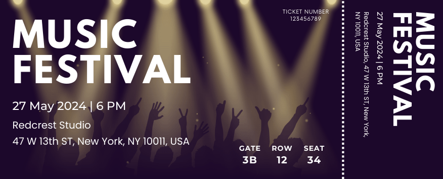 free printable event tickets