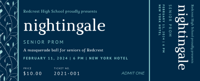 prom ticket template