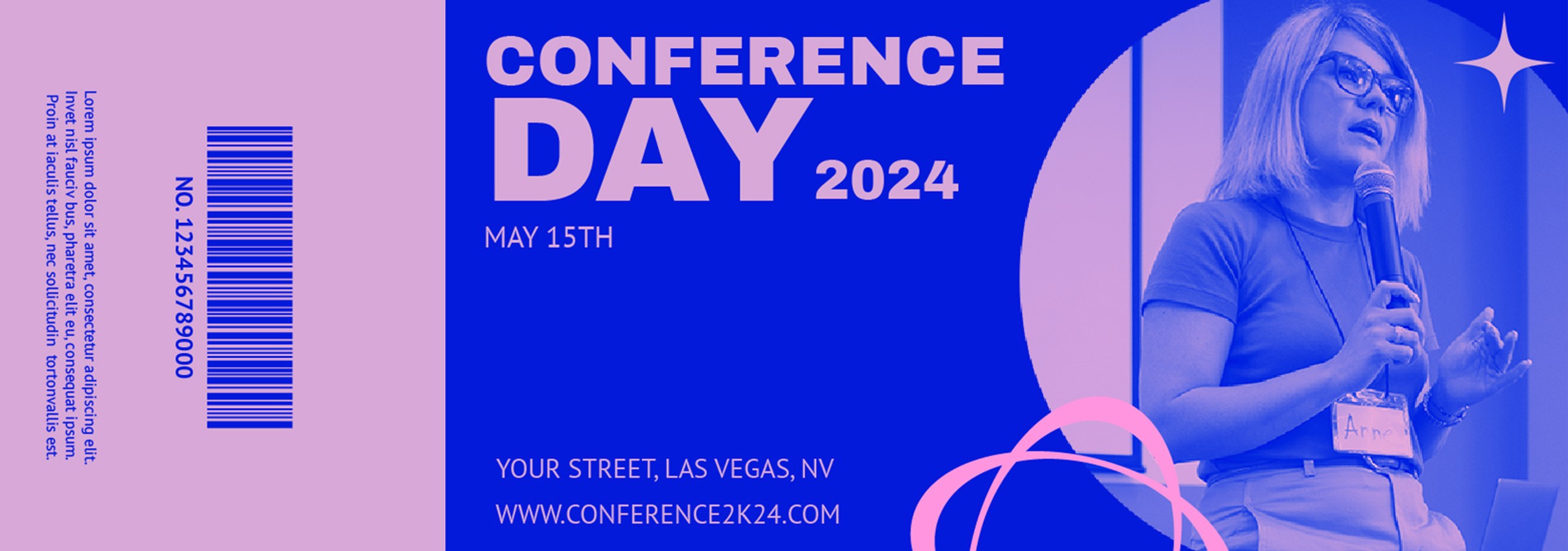 How to make admission tickets for a conference event