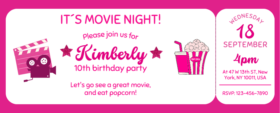 birthday ticket template