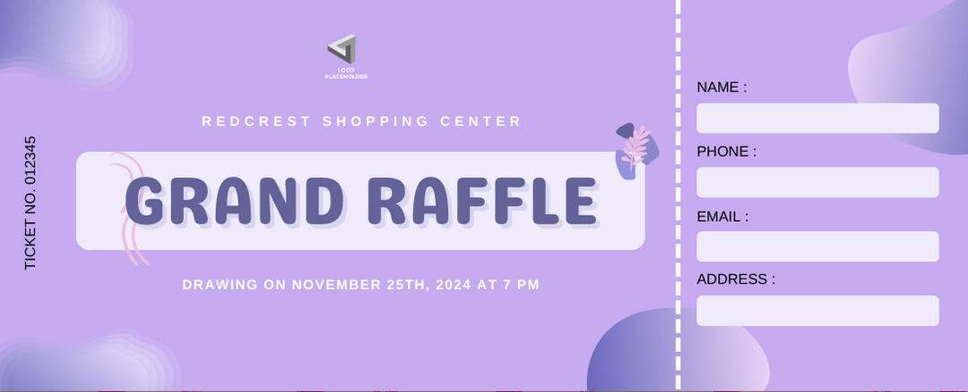 printable raffle ticket template