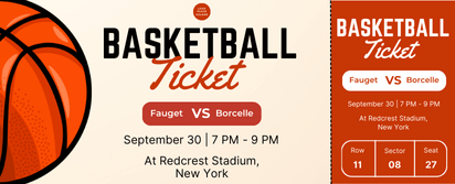 free printable event tickets for basketball match