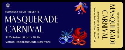 free printable event tickets for masquerade