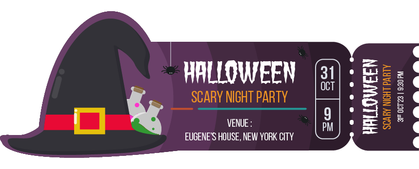 free printable event tickets for halloween party