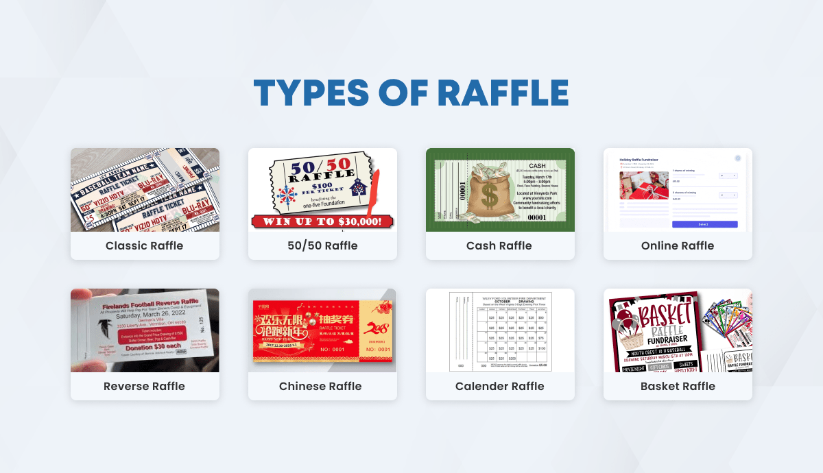 types of raffle ideas