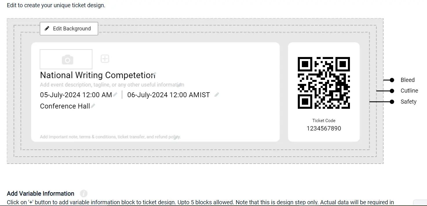 with the use of football ticket maker, you can ensure that whatever you have in mind get's onto the ticket as well, from colour editing to logo uploading
