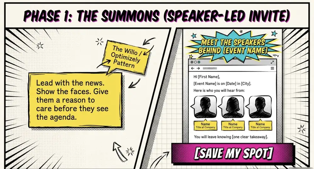 email phase 1 summons speaker led invite
