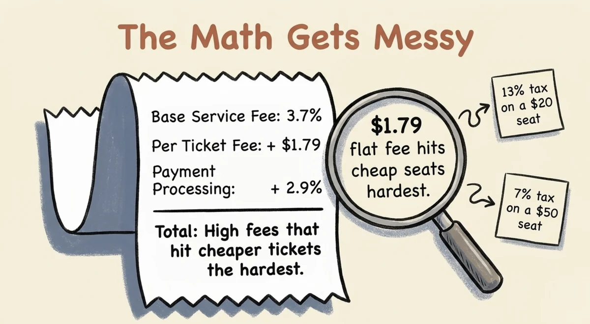 eventbrite fees breakdown service fee per ticket fee processing