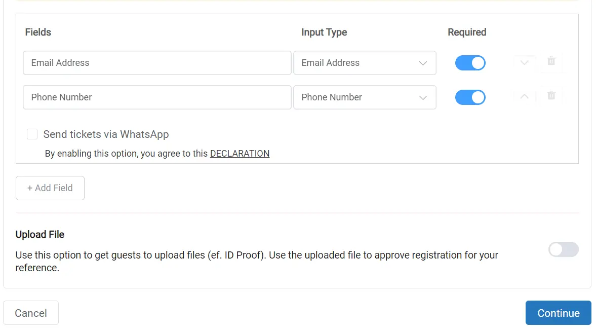 you can also get registration for your events it is as simple as getting right information like gmail address or phone number from the attendees