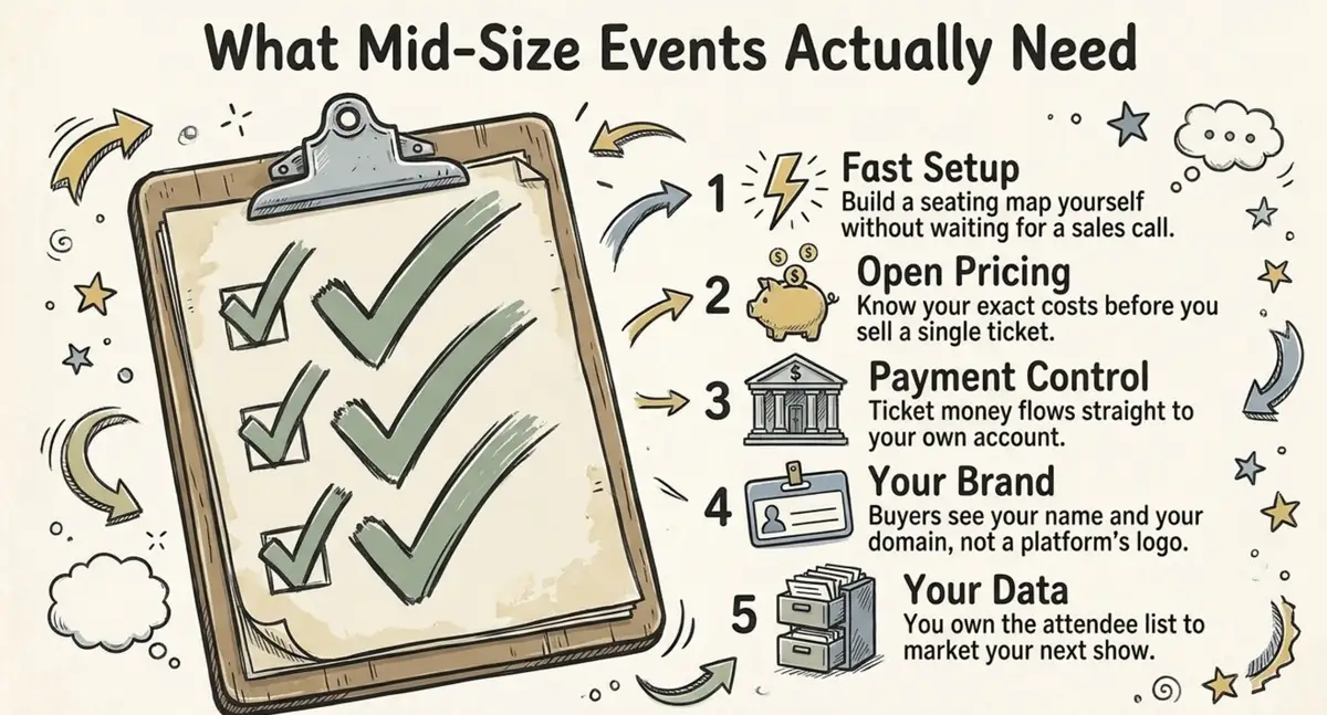 what mid size events actually need 5 point checklist